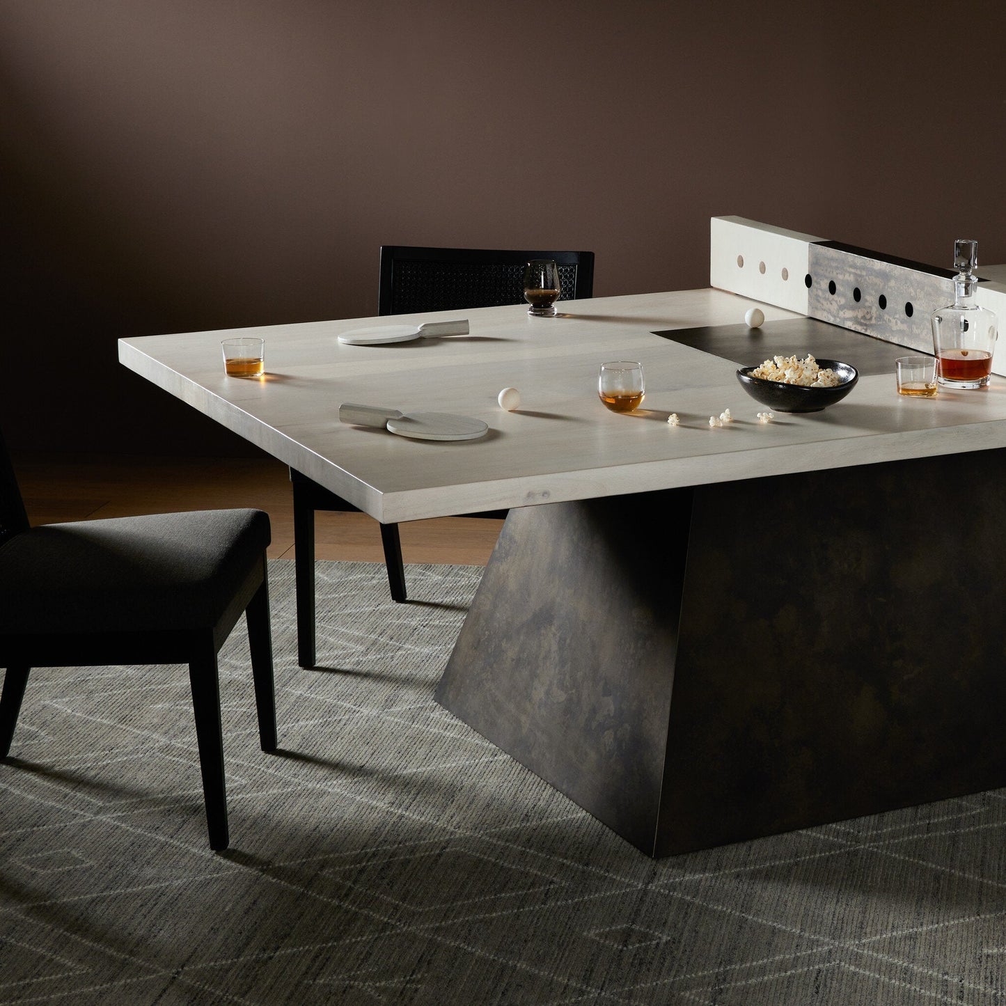 Four Hands Handmade Ping Pong Table - Aged Metal