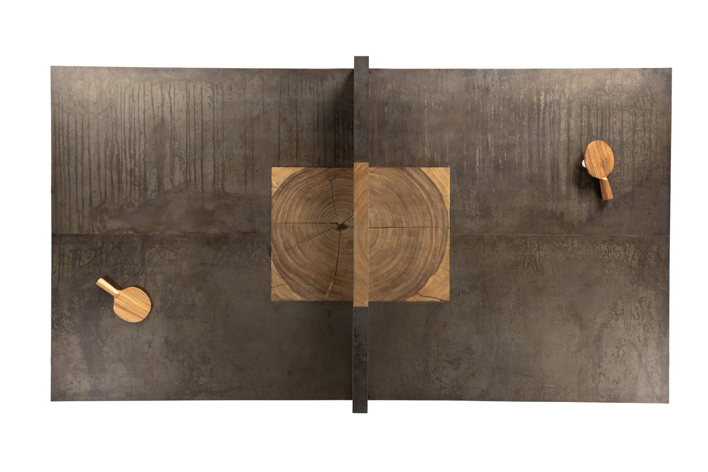 Four Hands Handmade Ping Pong Table - Aged Metal