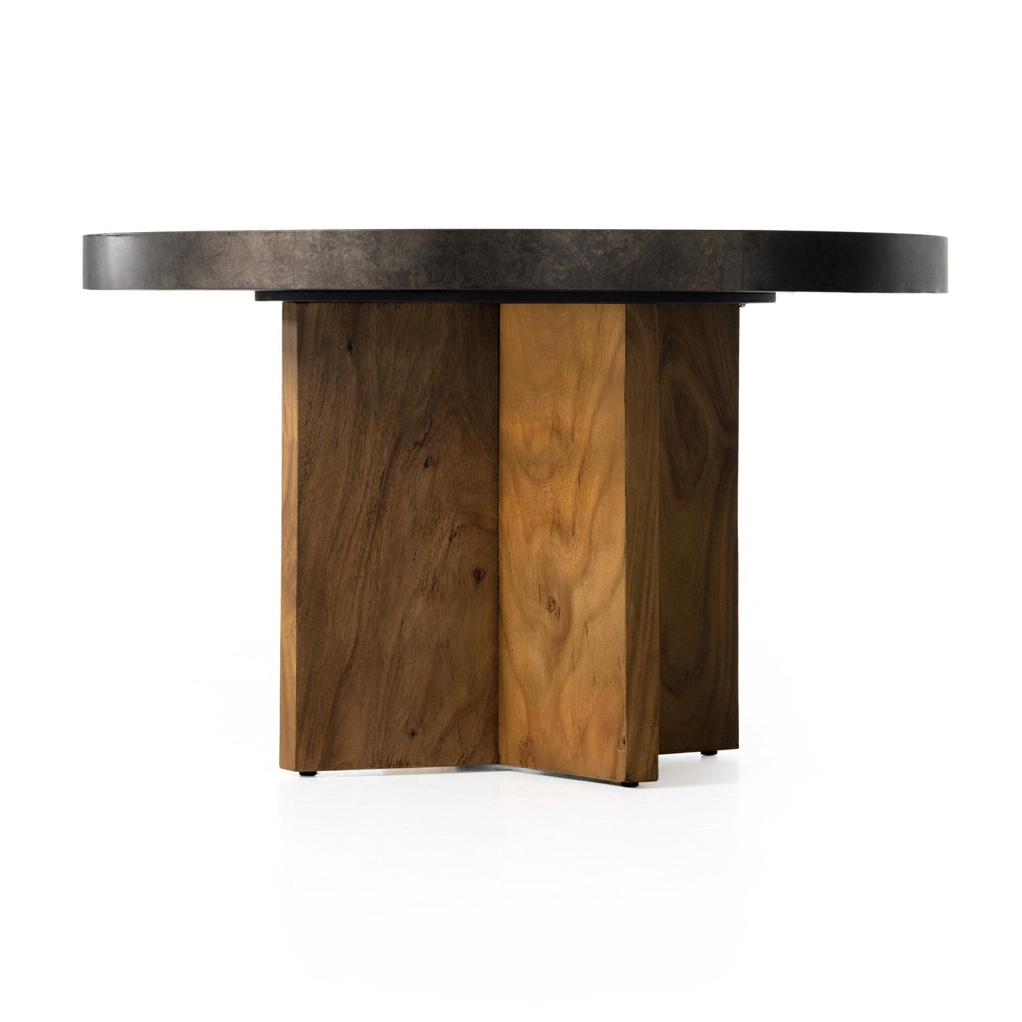 Four Hands Aged Metal Poker Table - Handmade Game Table
