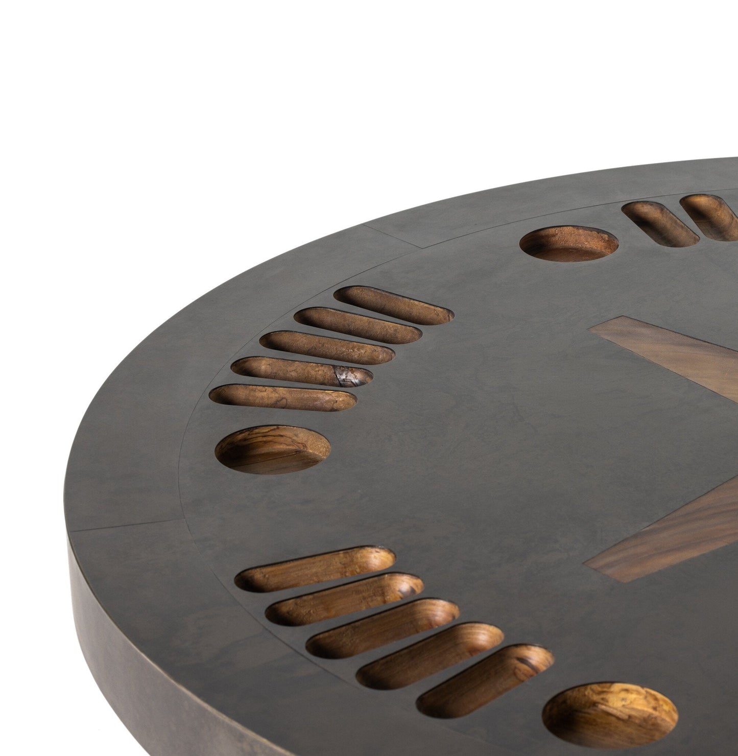 Four Hands Aged Metal Poker Table - Handmade Game Table