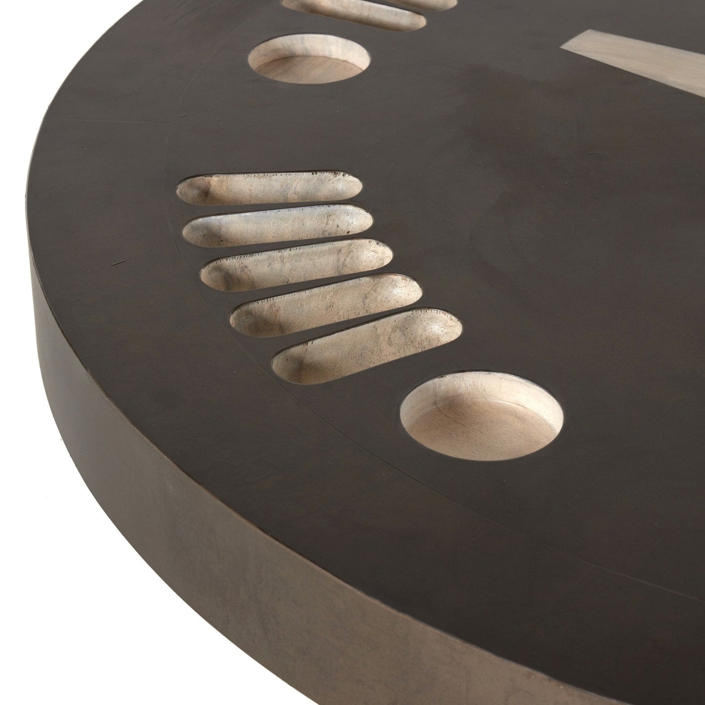 Four Hands Aged Metal Poker Table - Handmade Game Table