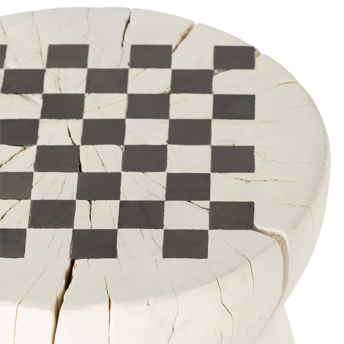 Four Hands Solid Wood Carved Chess Table