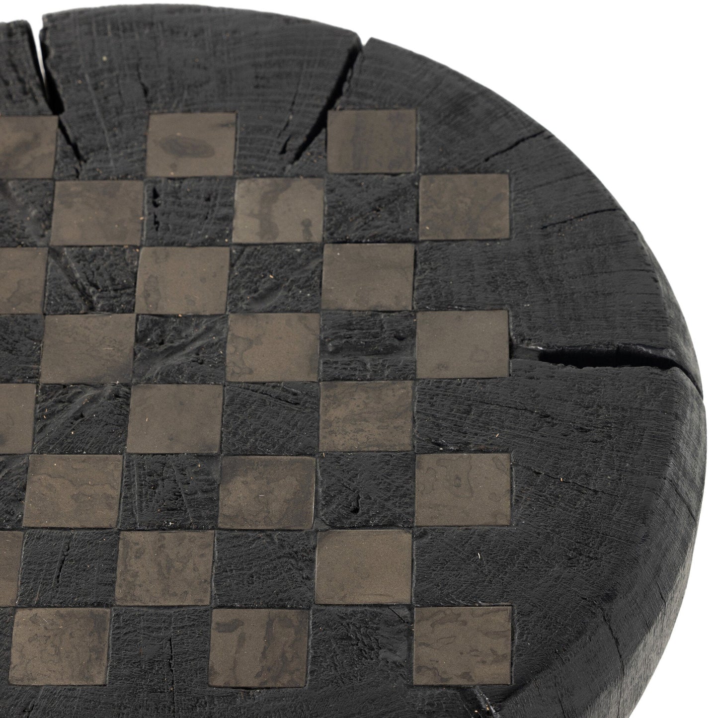 Four Hands Solid Wood Carved Chess Table