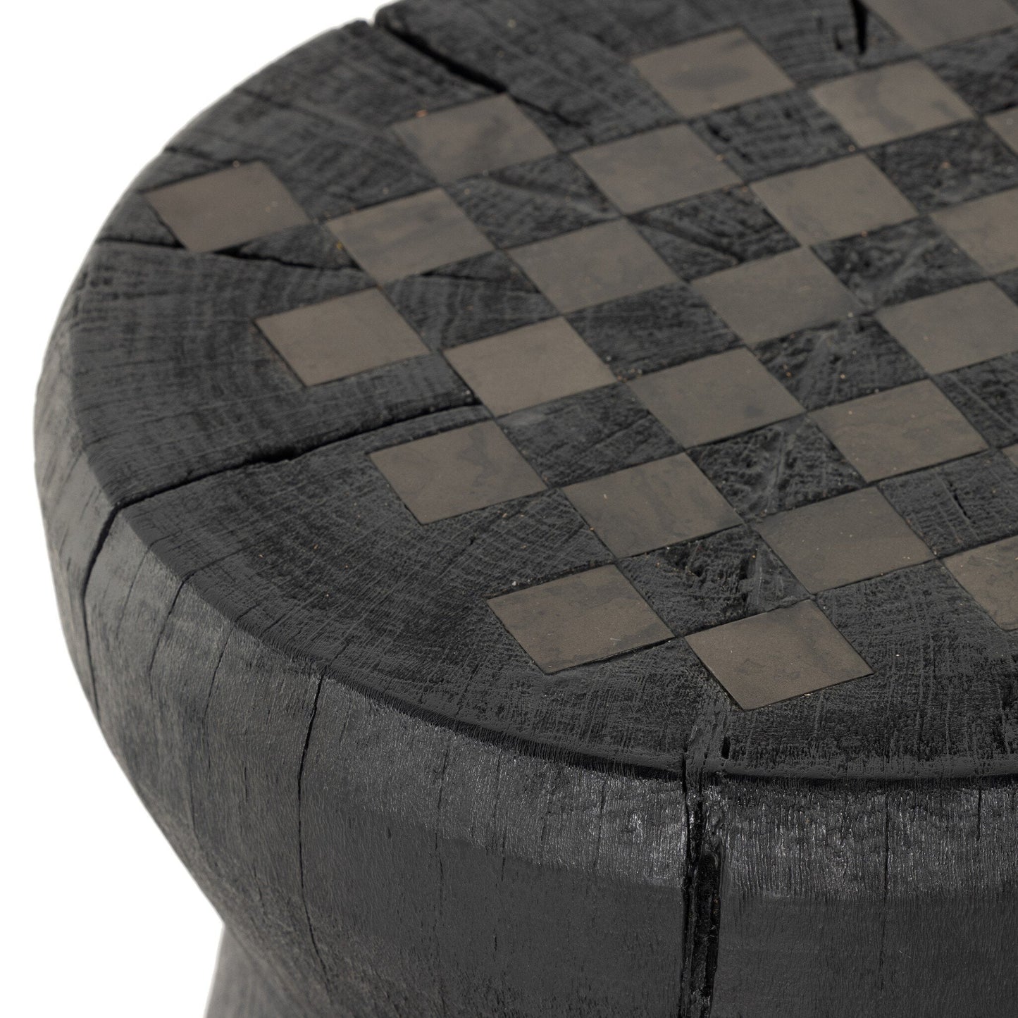 Four Hands Solid Wood Carved Chess Table