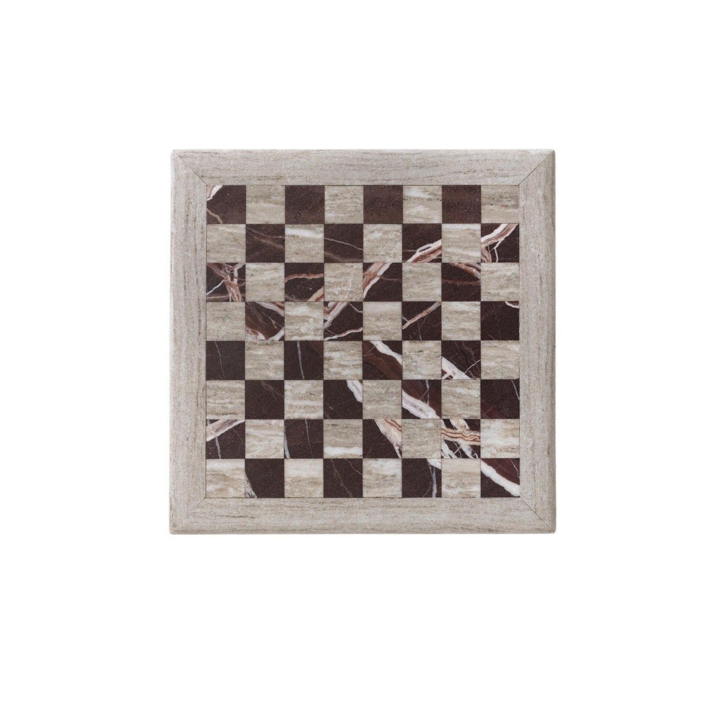 Four Hands Stone Chess Set - Antique White Marble