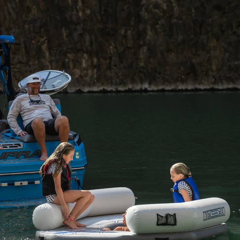 Aquaglide Backside Lounge Inflatable Lake Lounger with Backrest