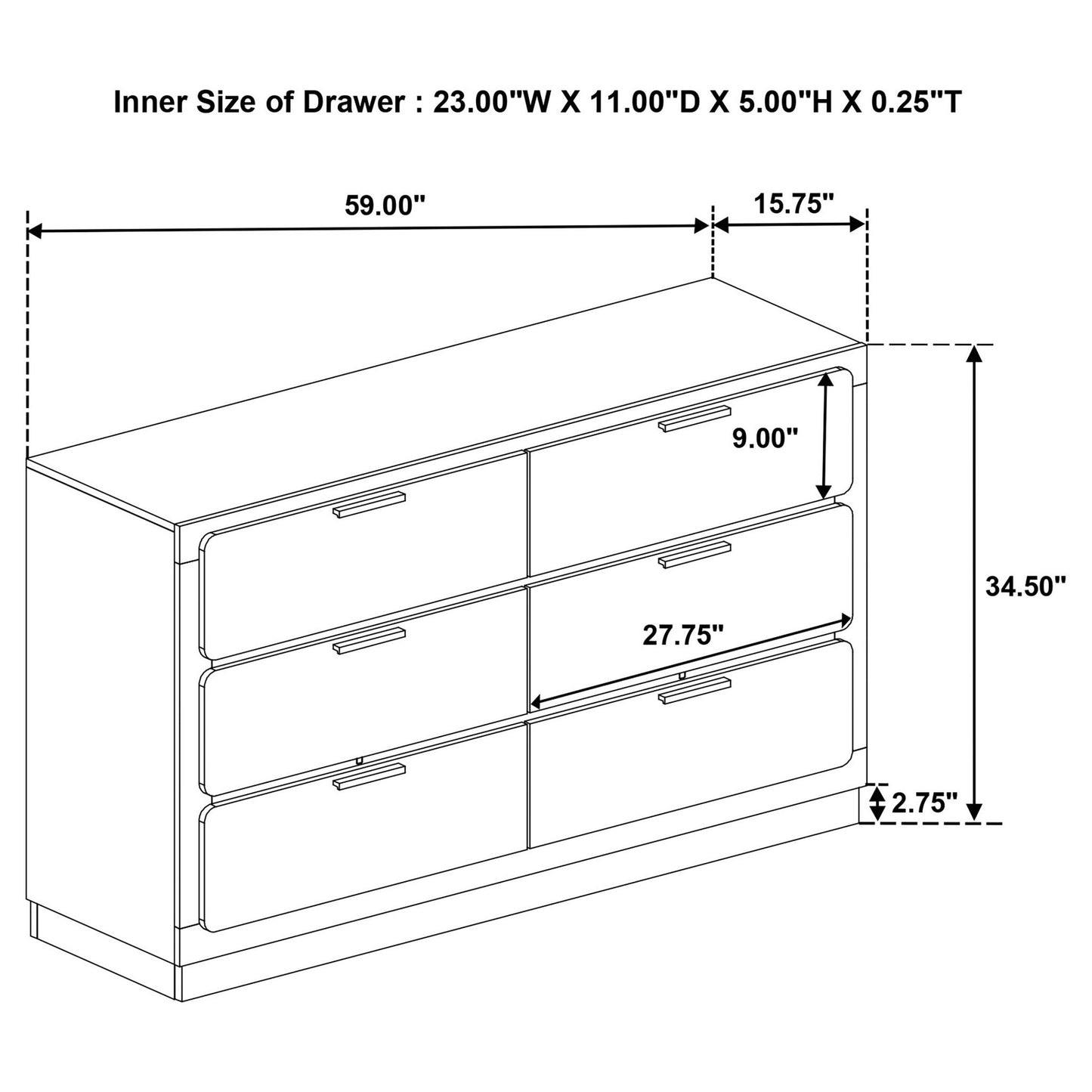 Sophia - 4 Piece Bedroom Set