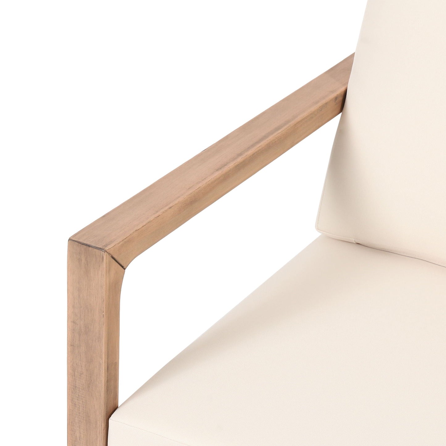 Outdoor Acacia Wood Patio Club Chair