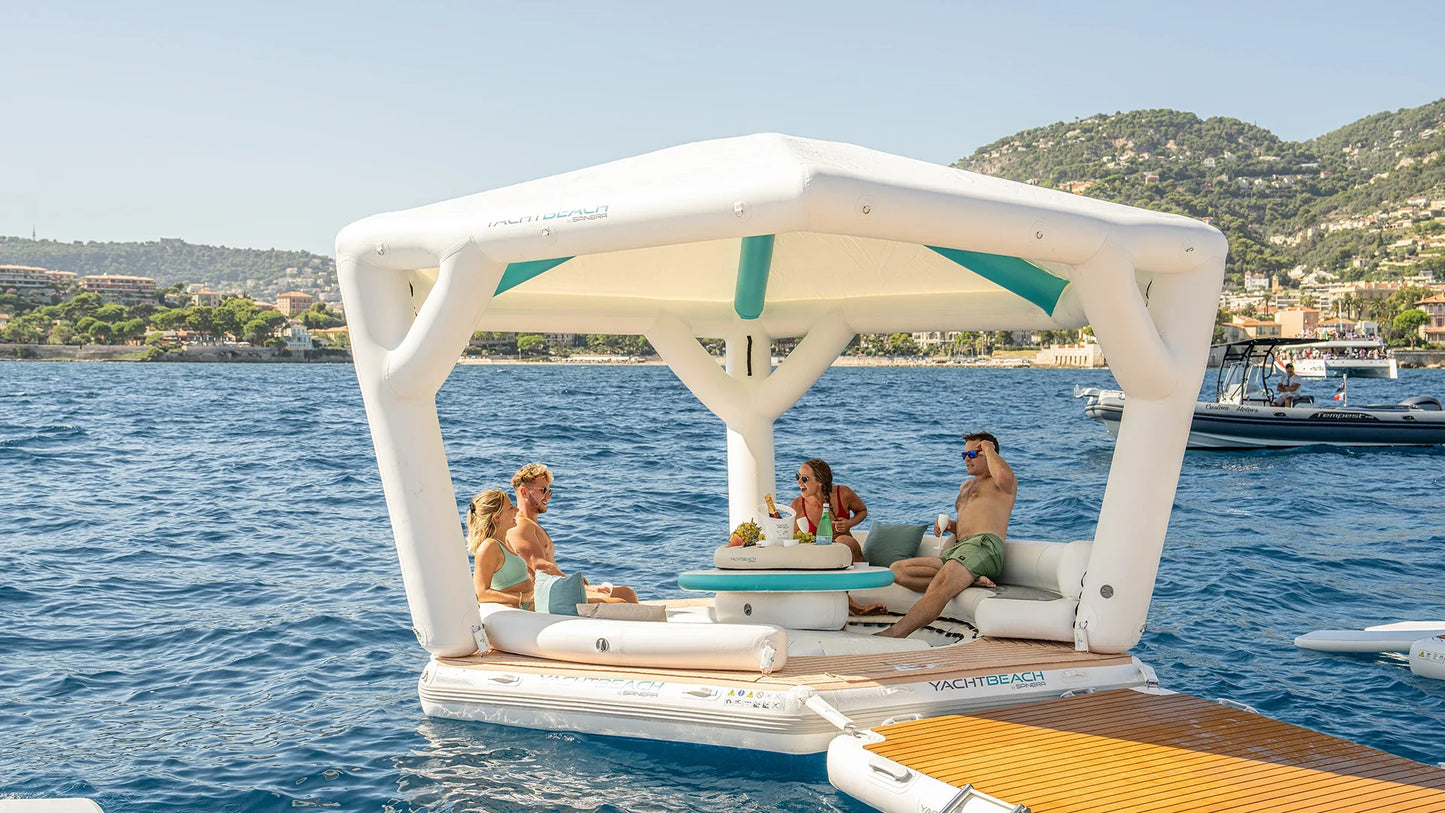 Yachtbeach by Spinera Inflatable Pavilion 4.10 Beachclub Setup