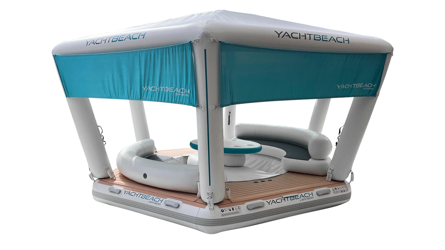 Yachtbeach by Spinera Inflatable Pavilion 4.10 Beachclub Setup