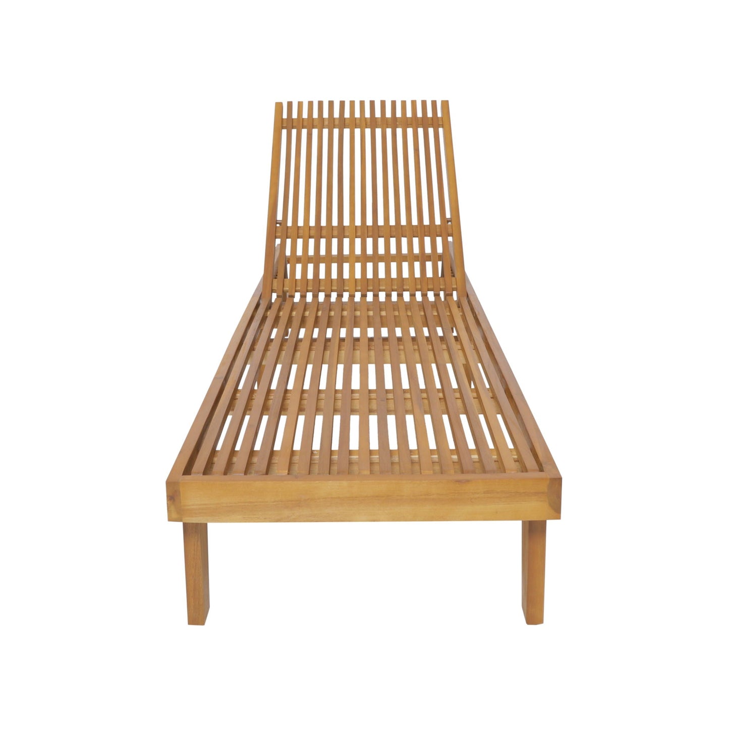 Nadine Stylish Chaise Lounge Chair - Teak