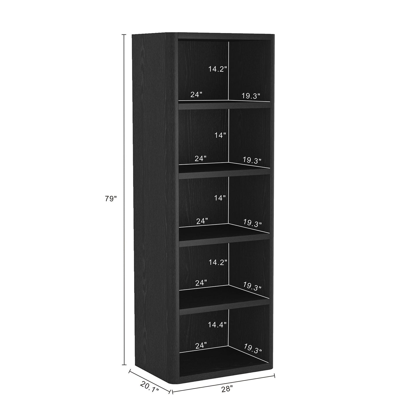 Rivington - Open Bookcase