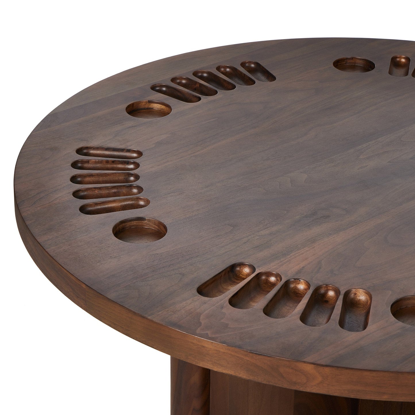 Four Hands Mayfield Poker Table - Dark Walnut