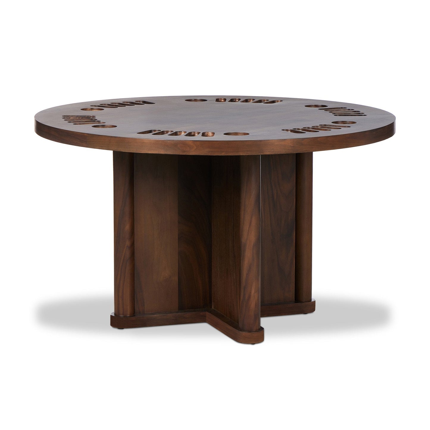 Four Hands Mayfield Poker Table - Dark Walnut