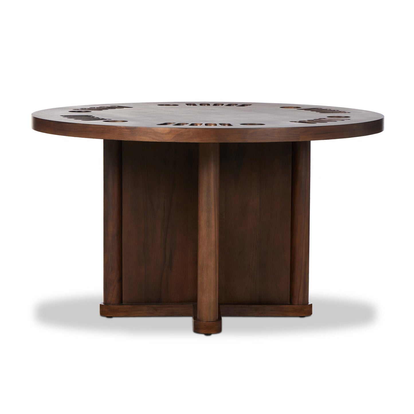 Four Hands Mayfield Poker Table - Dark Walnut