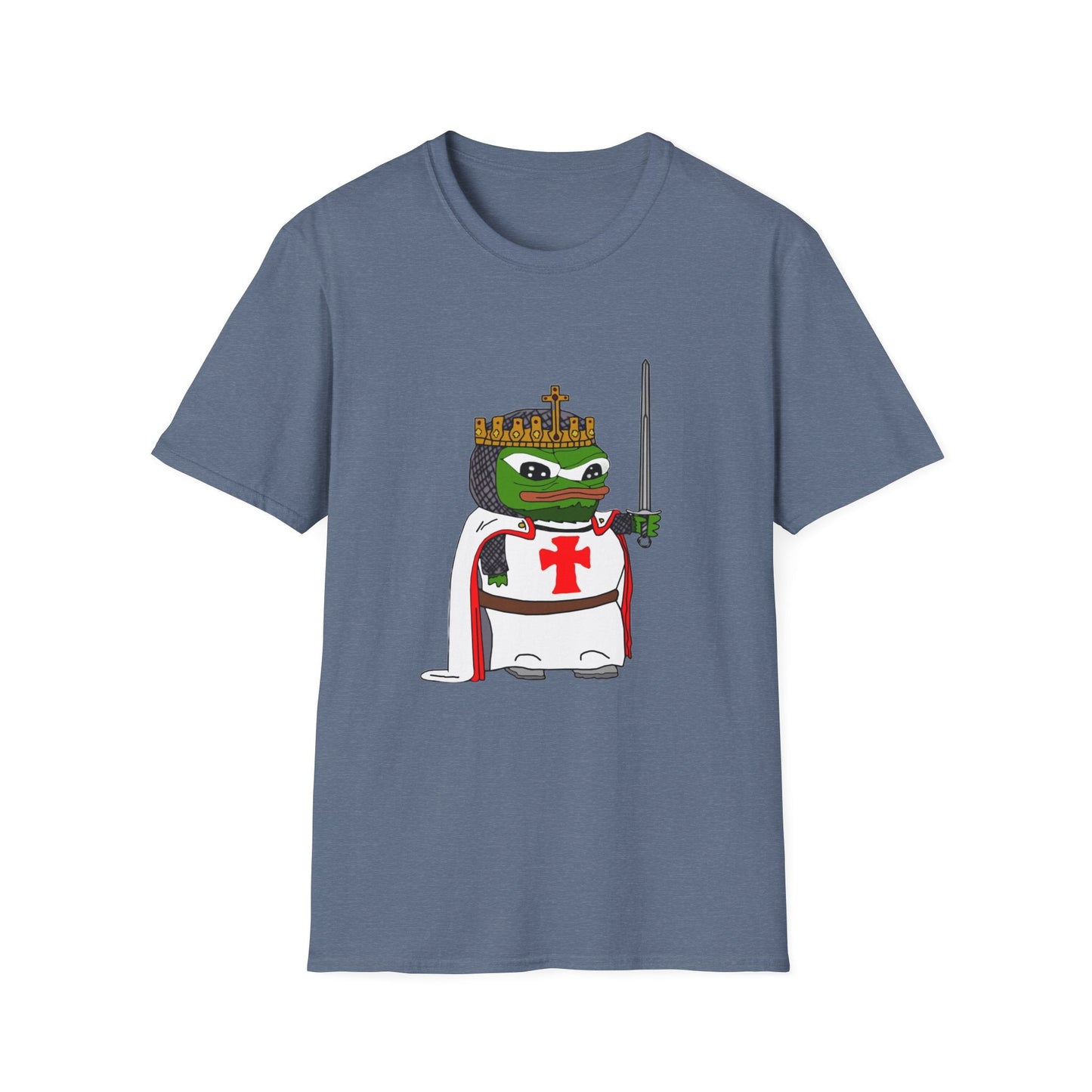 Crusader Pepe God Wills It Meme T-Shirt - Deus Vult Knight - 4LibertyShop.com