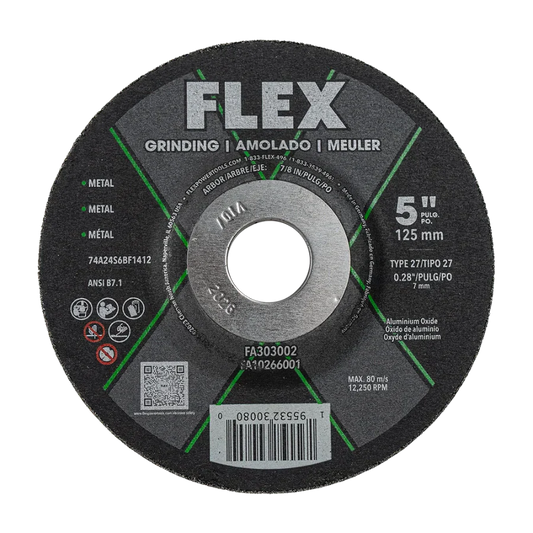 FLEX FA303002 5" x 0.28" x 7/8" Grinding Disc Type 27