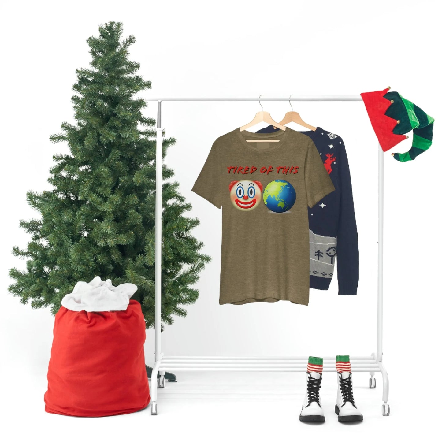 Tired Of This Clown World Emoji T-Shirt