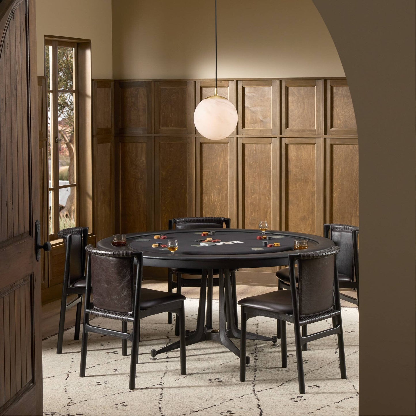 Four Hands District Eight Poker Table