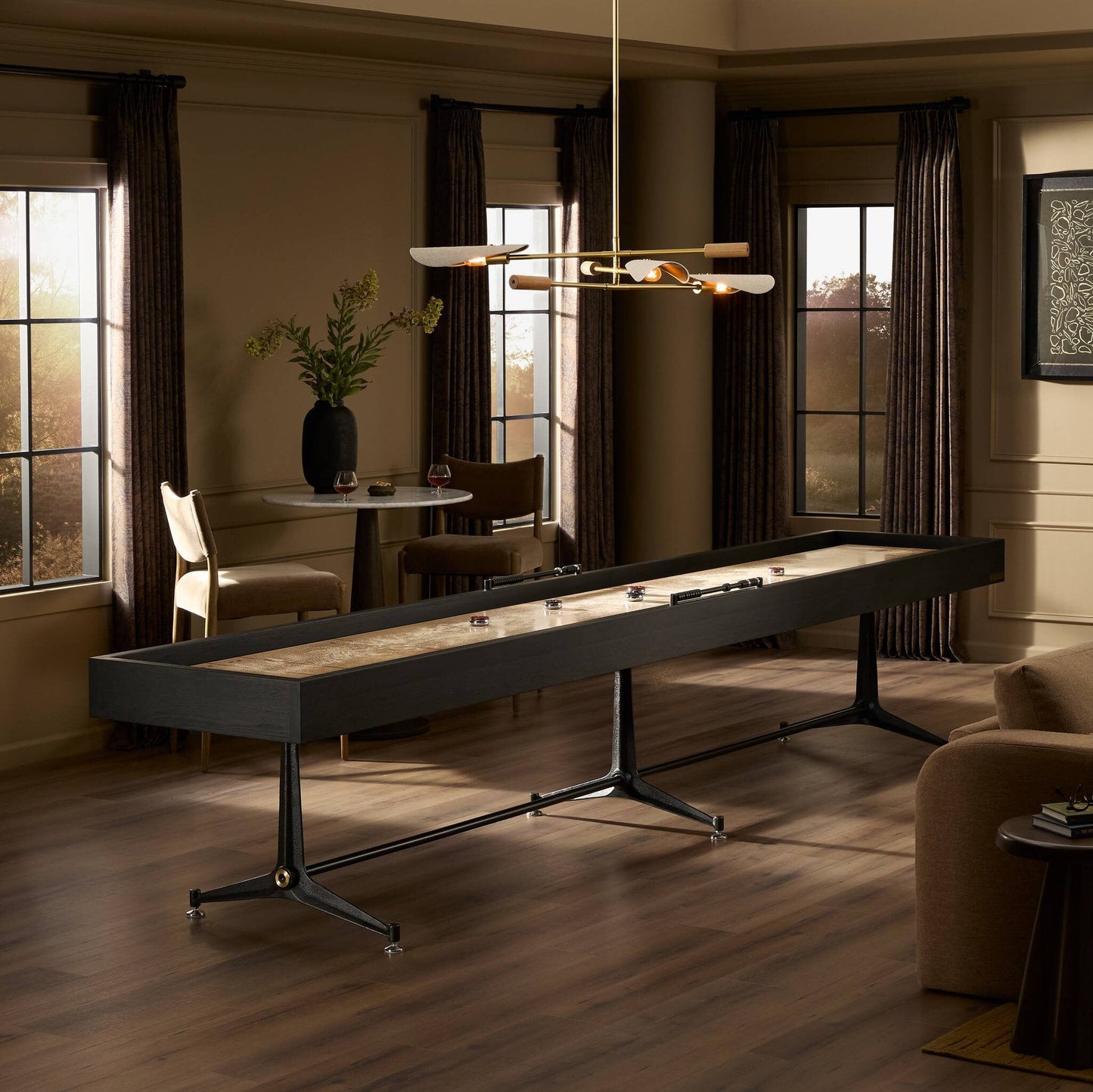 Four Hands District Eight Oak Shuffleboard Table