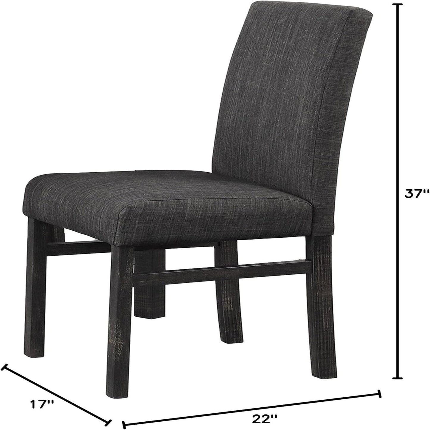 Transitional Upholstered Dining Chair For Kitchen (Set of 2)