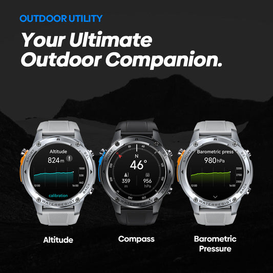 GPS Smart Watch Pressure Altimeter Bluetooth Calling