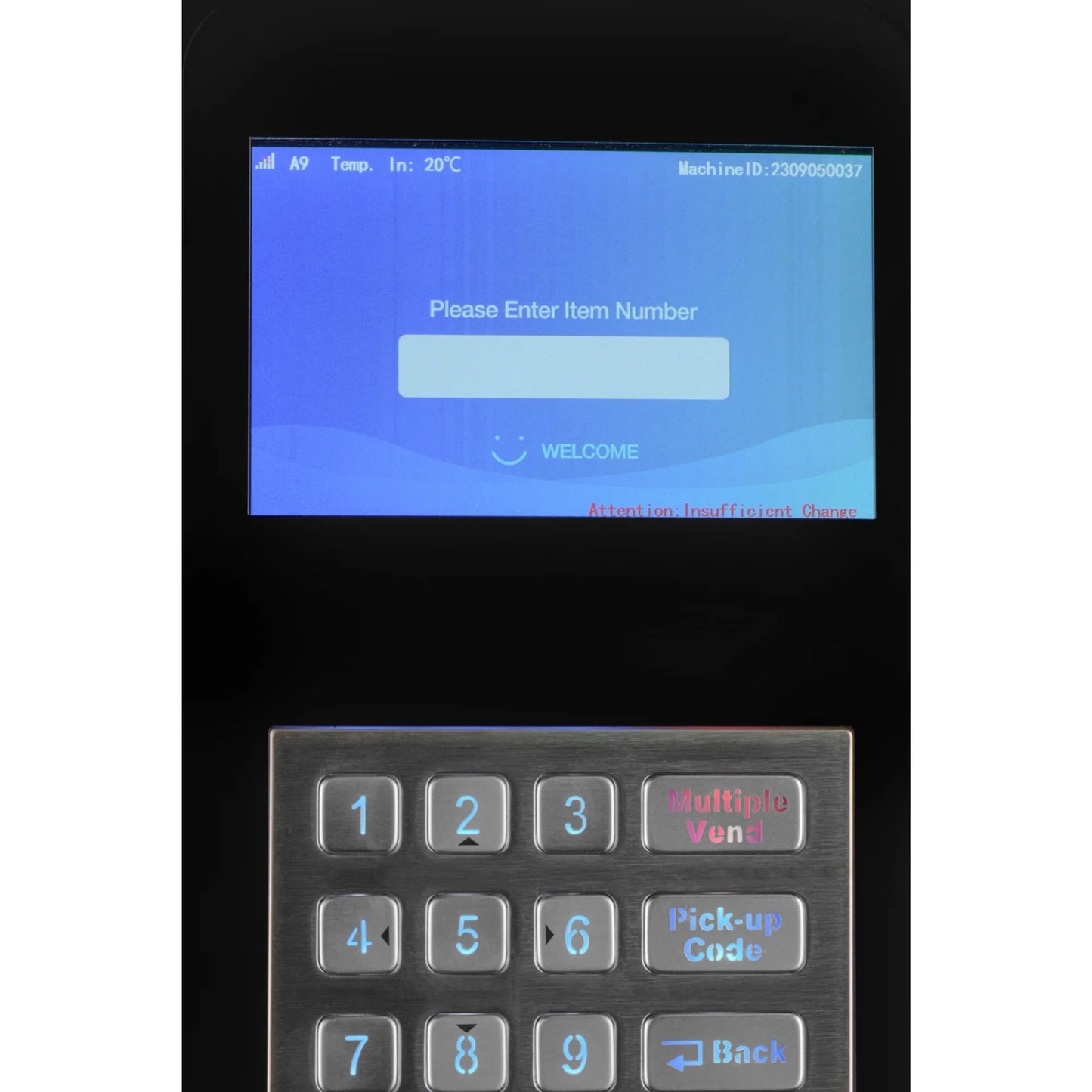 Kool More Refrigerated Snack and Drink Vending Machine with 36 Slots in Black
