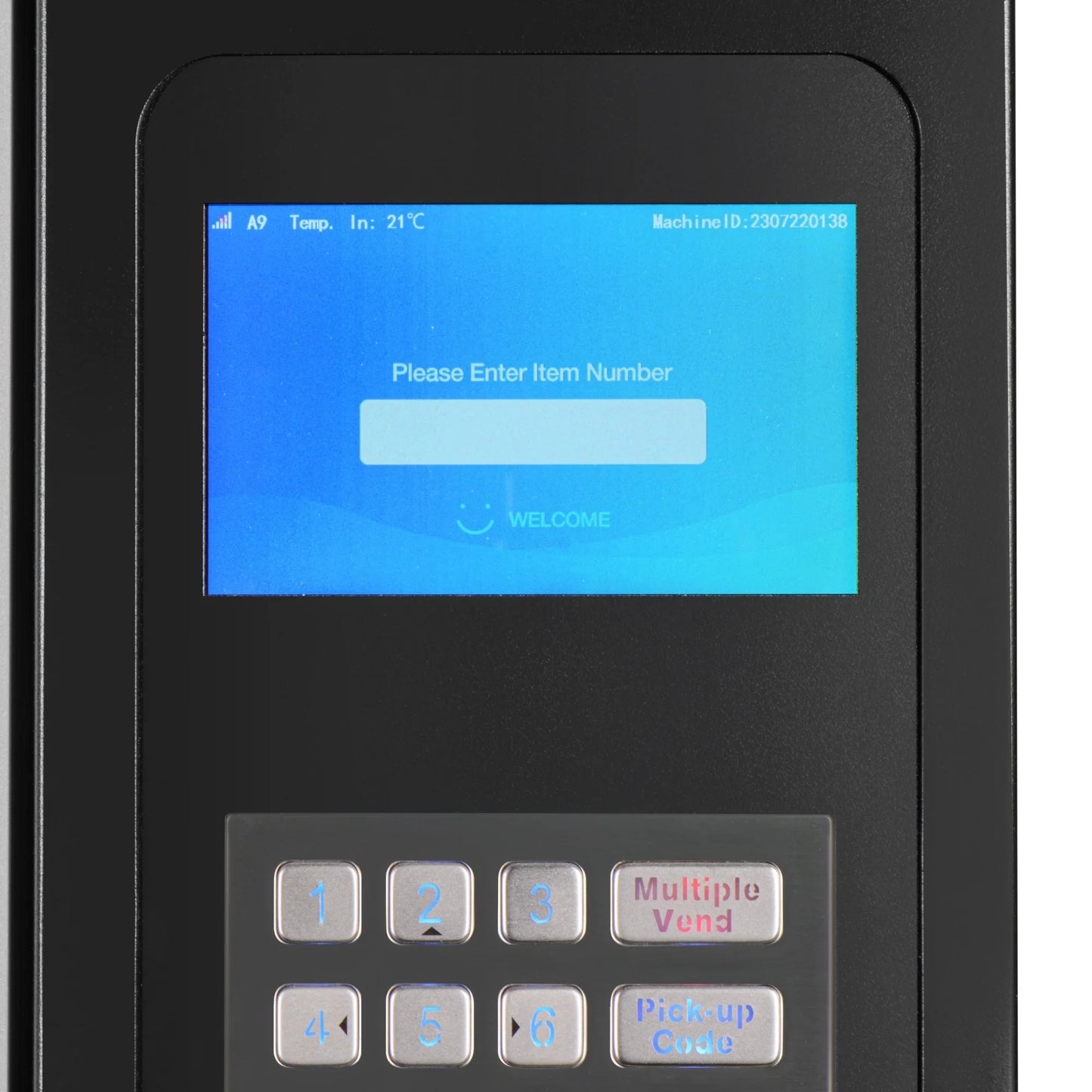 Kool More Refrigerated Snack and Drink Vending Machine with 60 Slots in Black