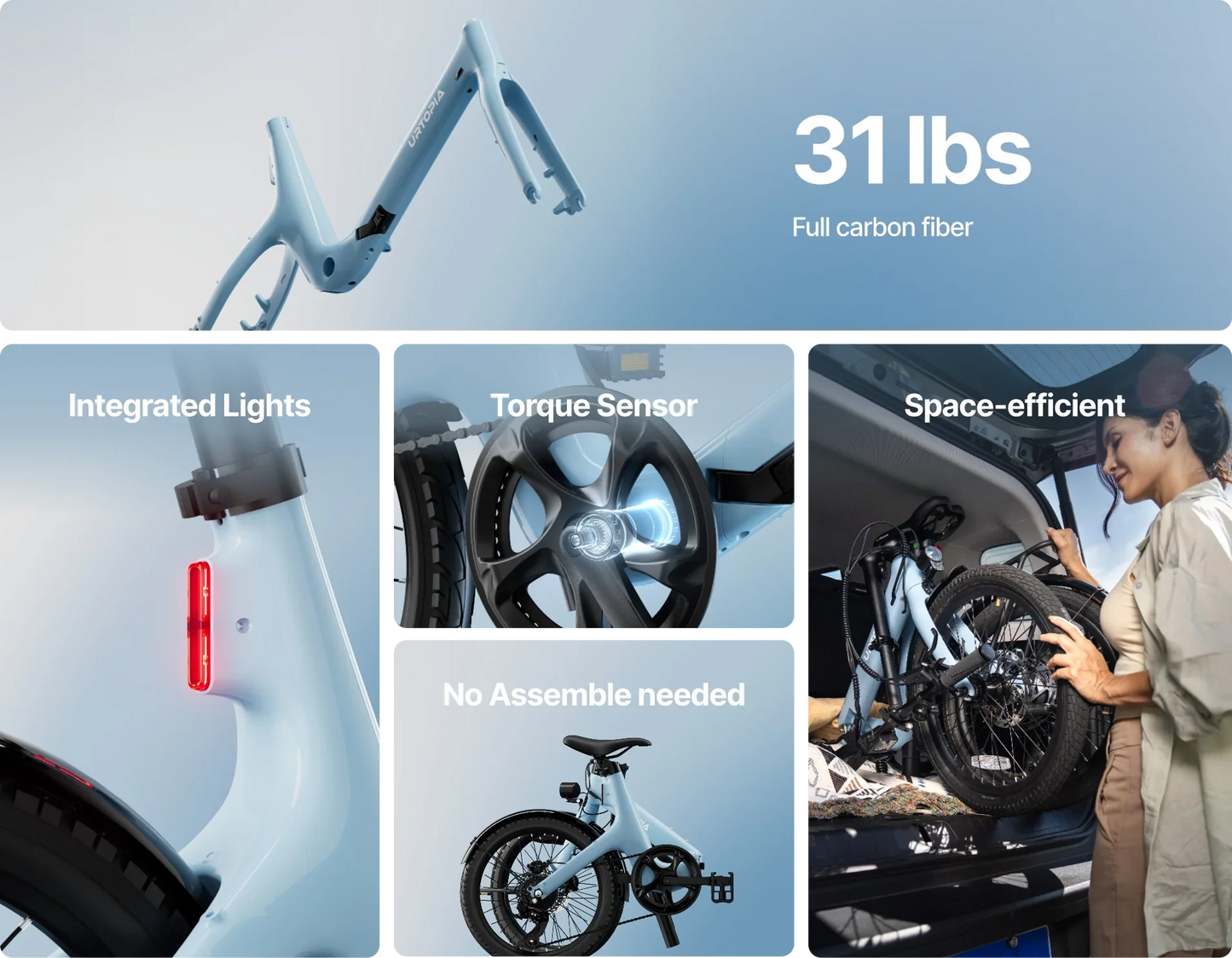 Urtopia Carbon Fold Step-Thru E-Bike