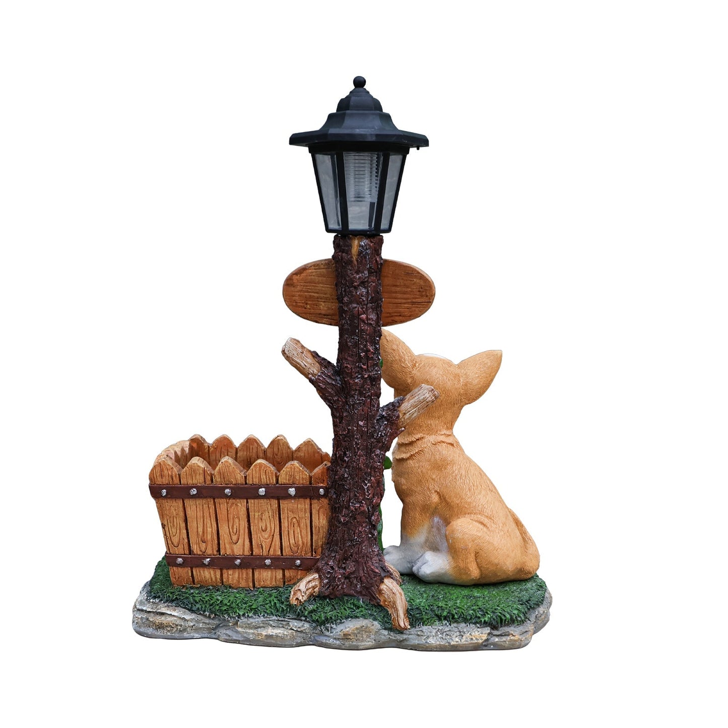 Sitting Chihuahua Dog Planter Statue