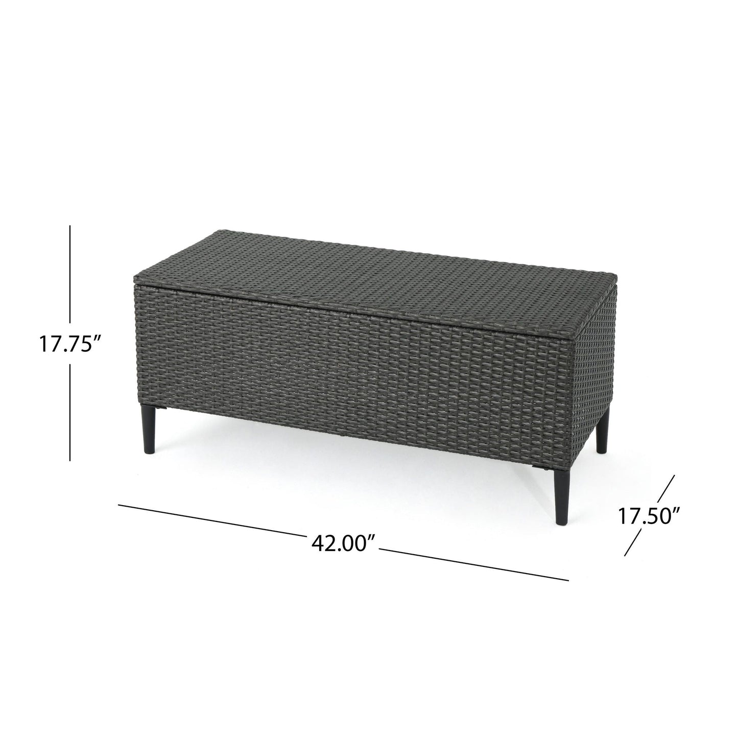Rupert Storage Unit Resin Wicker Outdoor