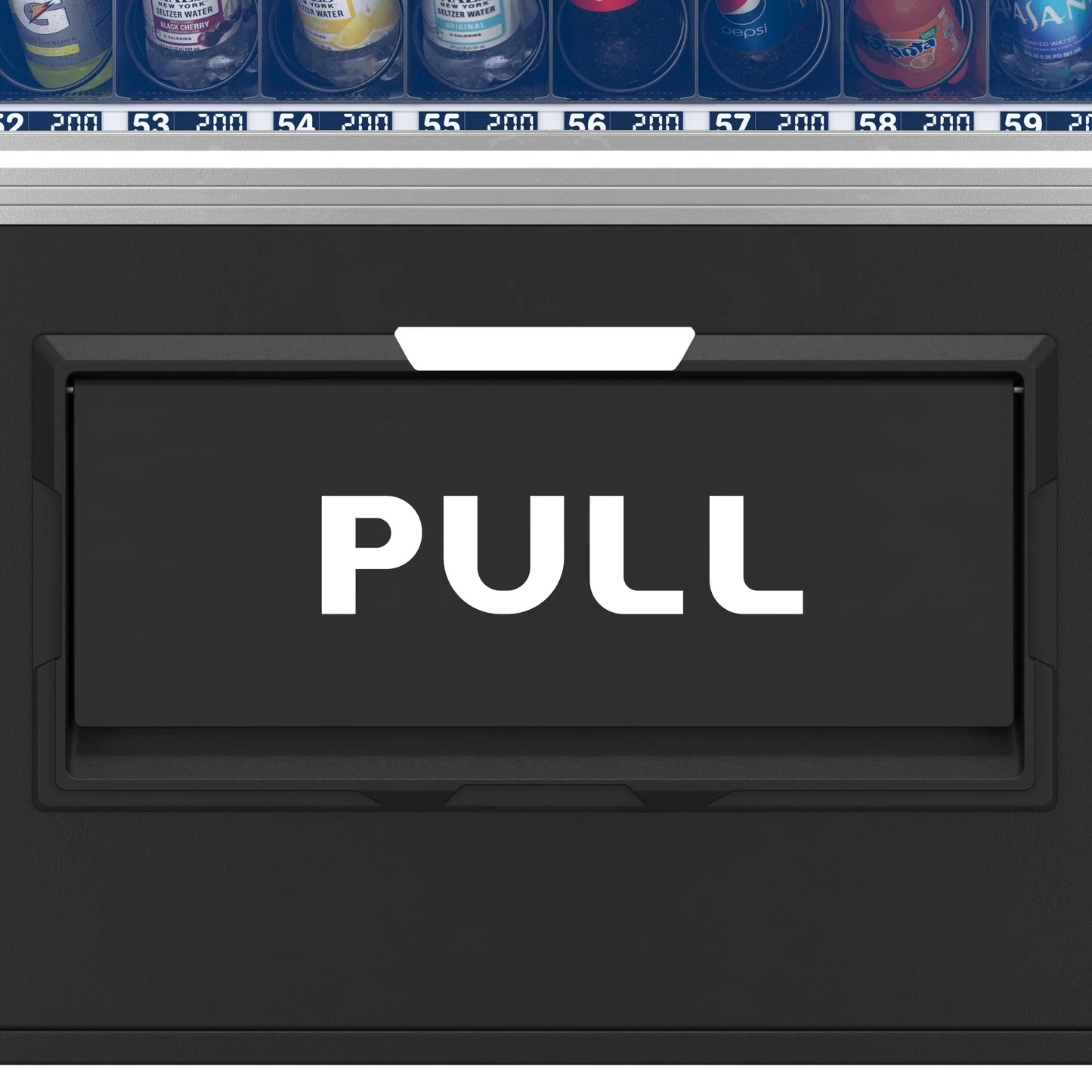 Kool More Snack Vending Machine with 21.5 Inch Touch Display, 66 Slots and Elevator-Lift Dispensing System, Refrigerated, Wifi and 4G Connectivity in Black