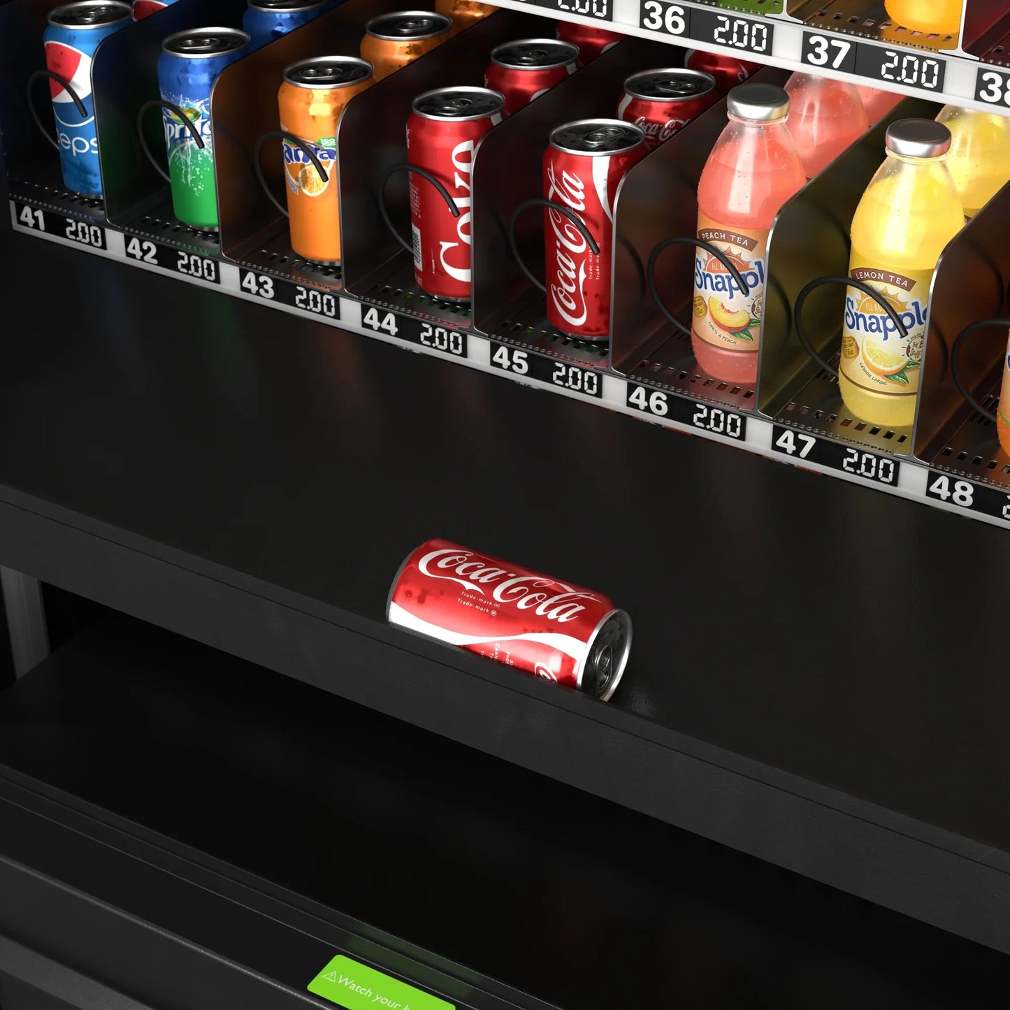 Kool More Snack Vending Machine with 21.5 Inch Touch Display, 66 Slots and Elevator-Lift Dispensing System, Refrigerated, Wifi and 4G Connectivity in Black