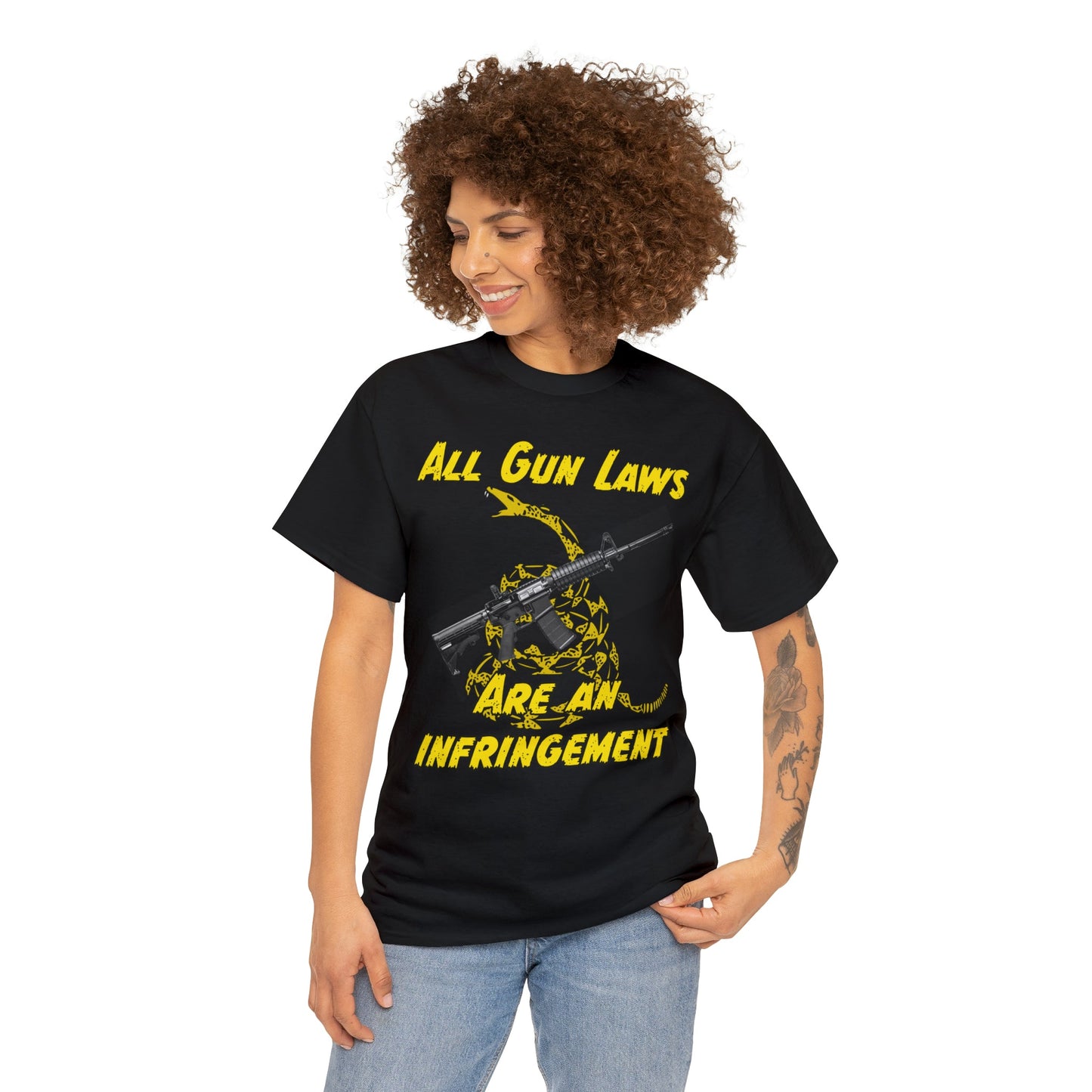 All Gun Laws Are Infringements AR15 Gadsden T-Shirt