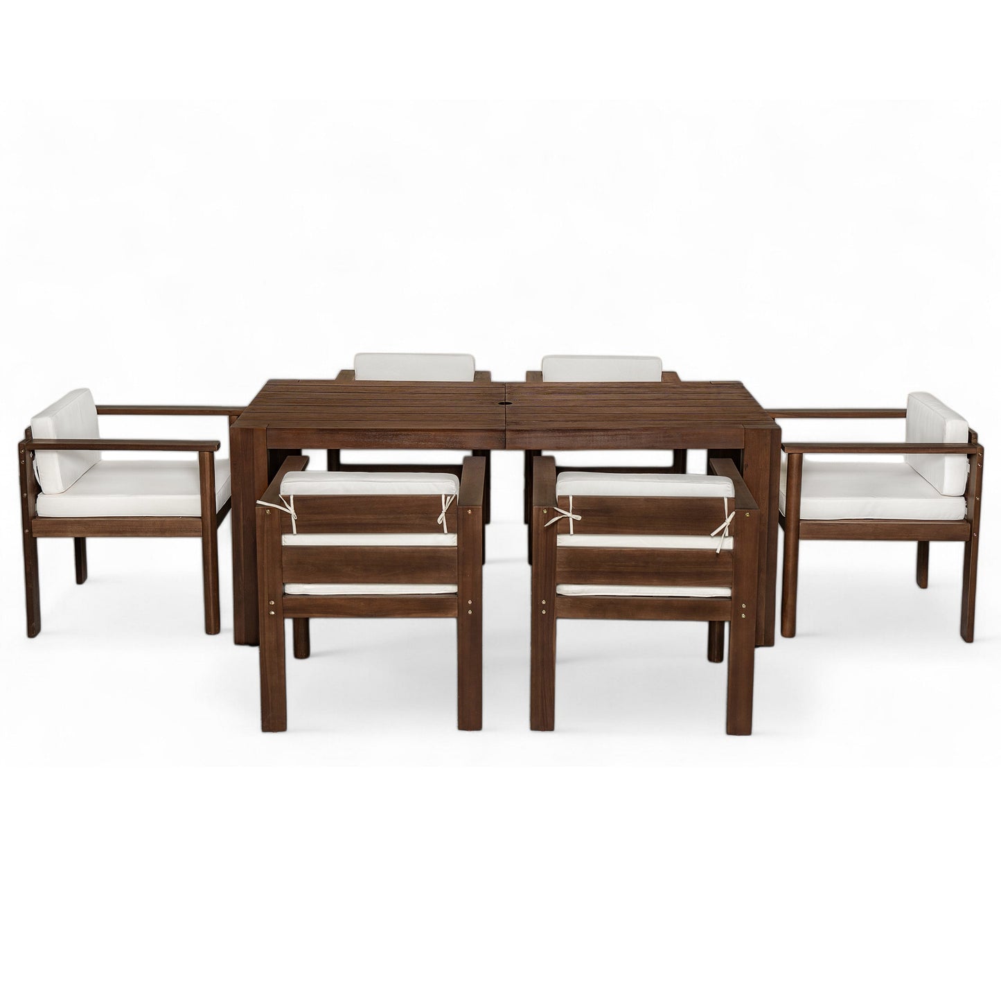 TREXM 7-Piece Patio Dining Table Set for 6