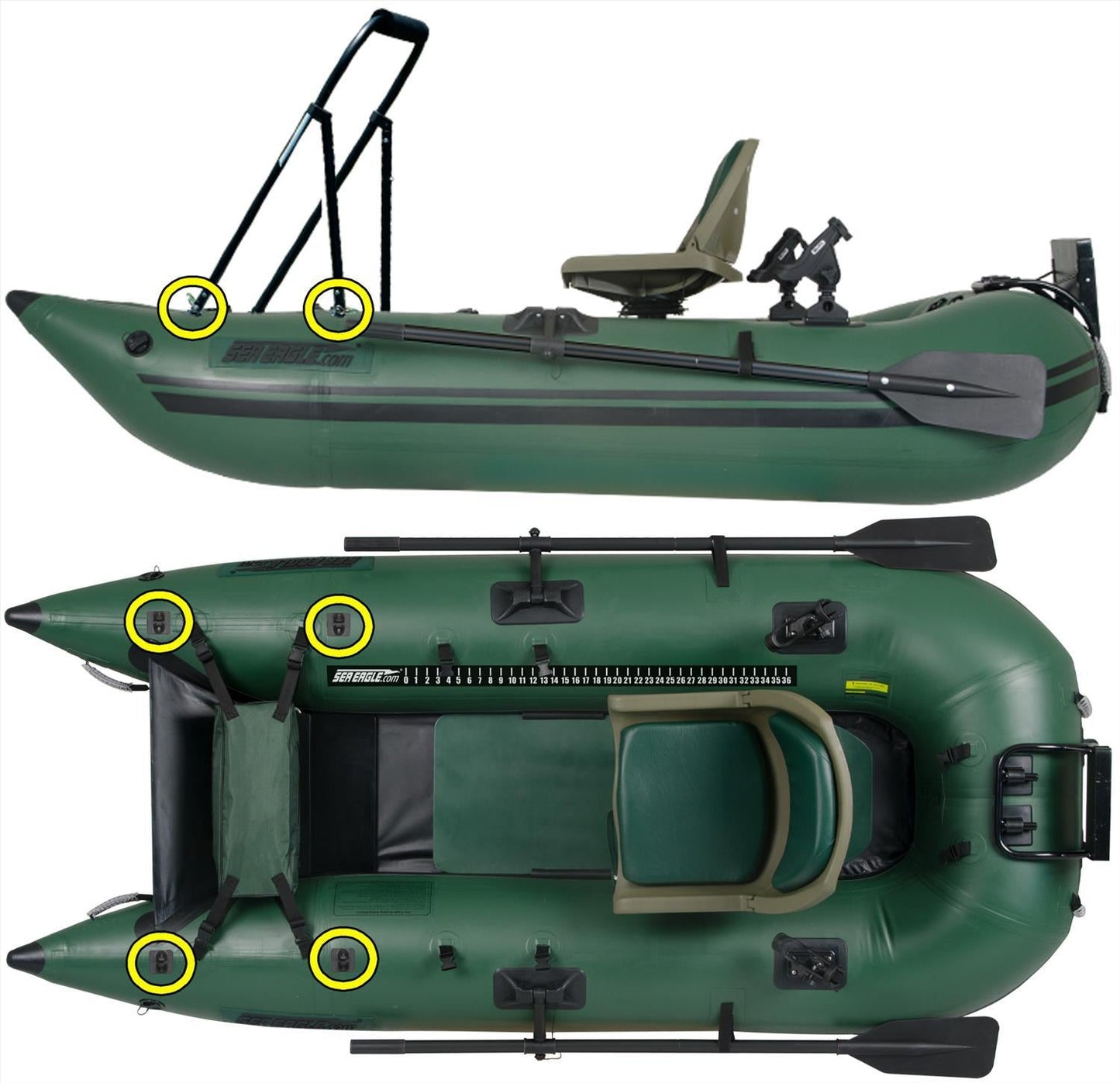 Sea Eagle 285 Inflatable Frameless Pontoon Boat Pro Package