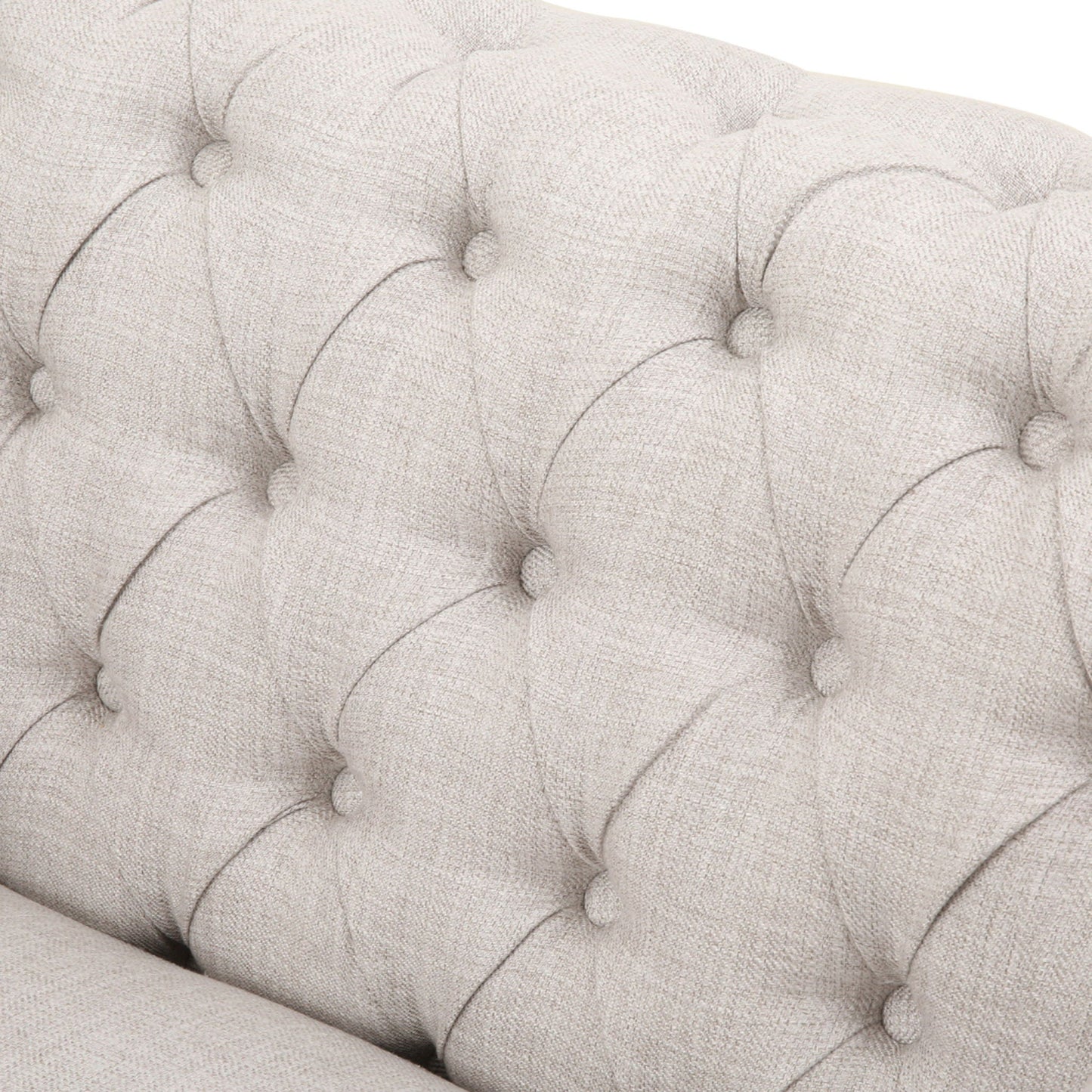 Nexuson Upholstered Chesterfield Chair With Deep Tufted And Nailhead Trim