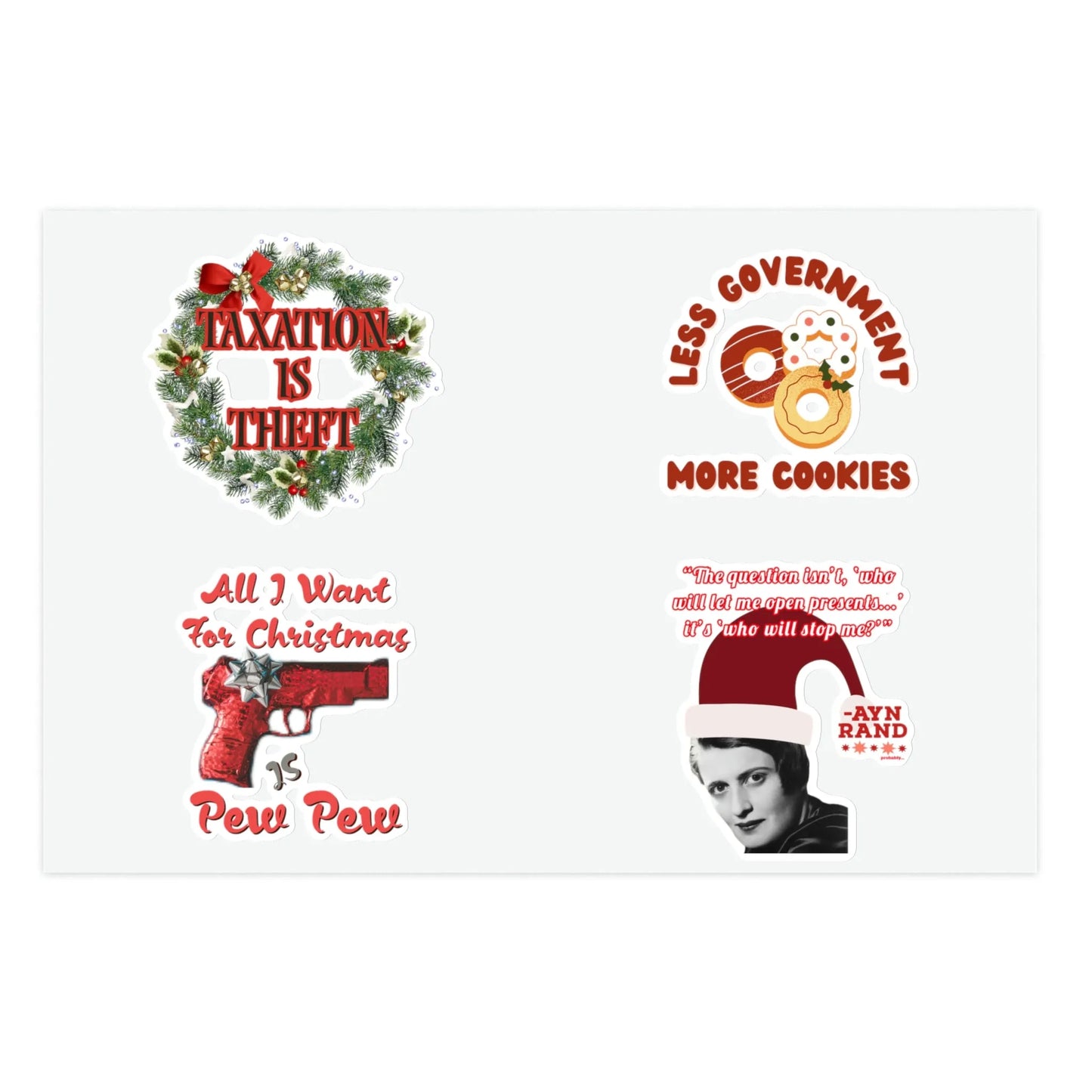 Holiday Liberty Themed Sticker Sheets - 4LibertyShop.com