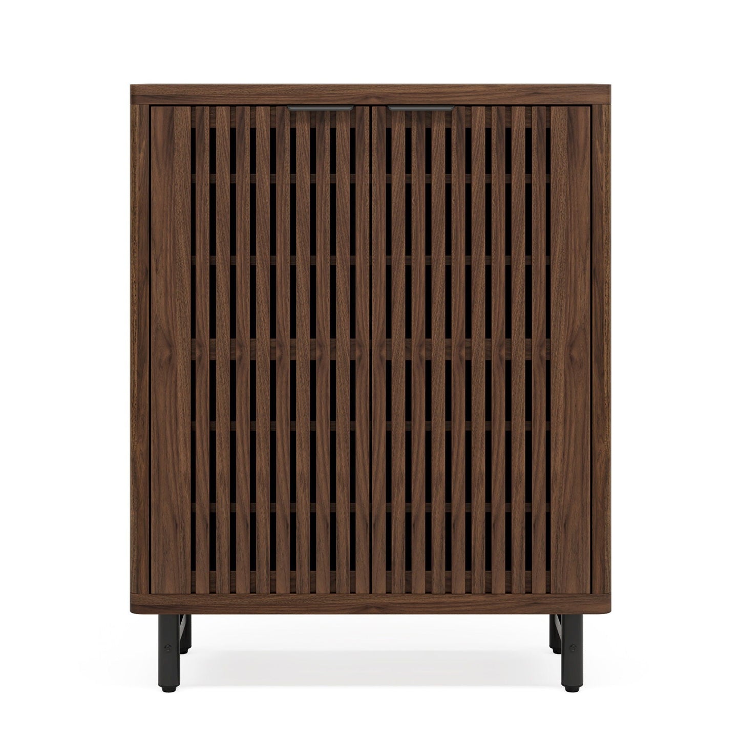 6 Tier Shoe Cabinet With Louvered Doors