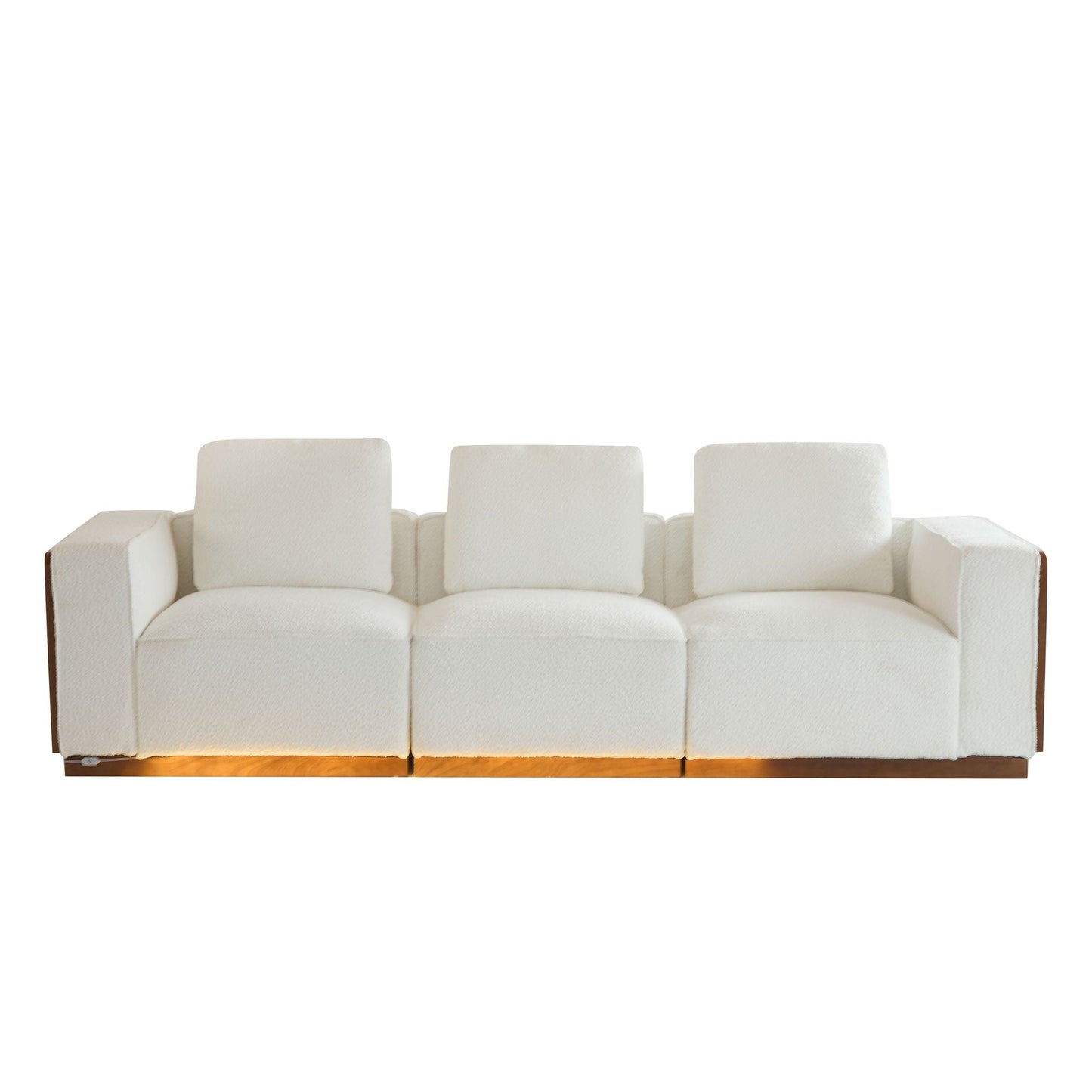 Chita Sectional Sofa 3 Seater With Light Strip - Beige