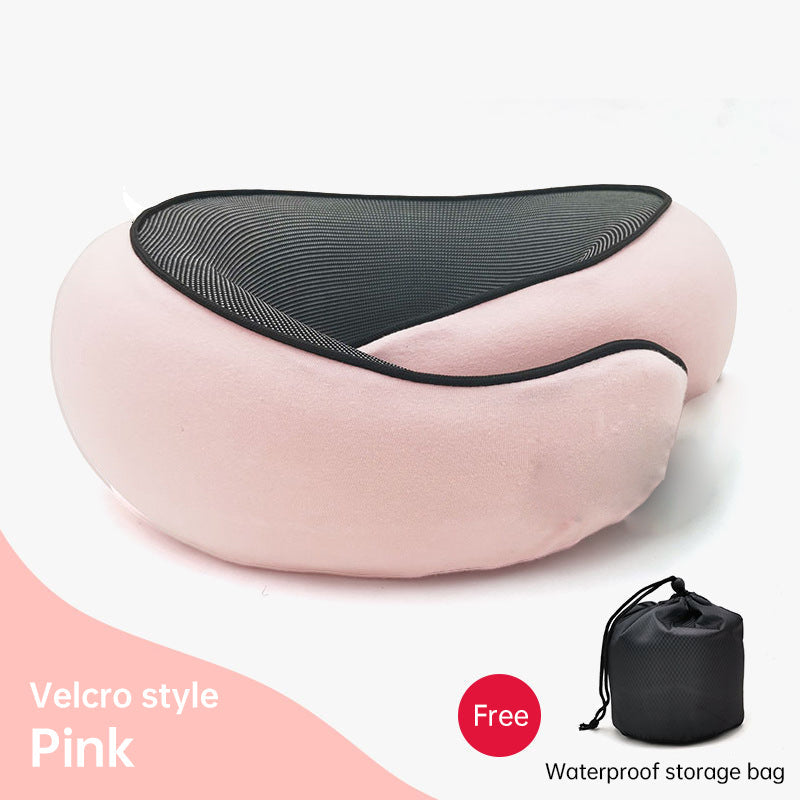 Memory Foam Neck Travel Pillow: Soft, 360° Head Support, for Home, Plane & Car