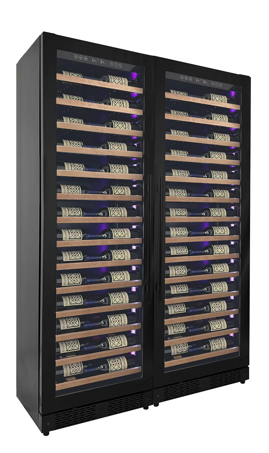 Allavino Reserva Series 134 Bottle Shallow Side-by-Side Wine Refrigerators