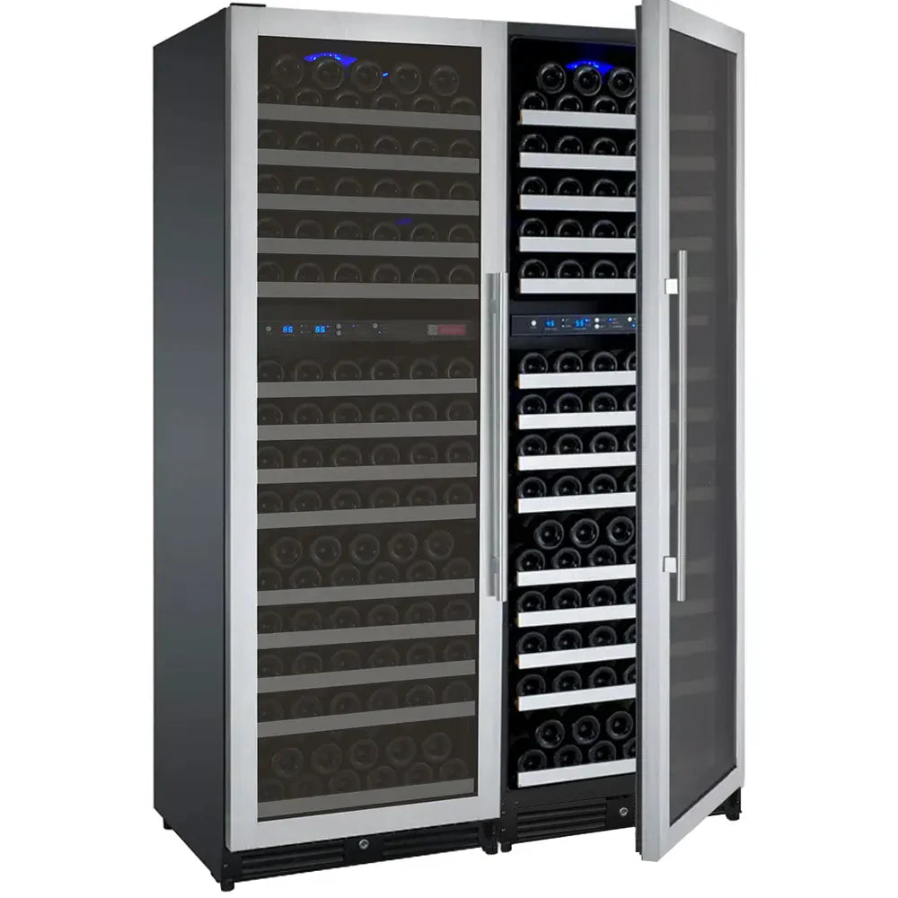 Allavino 47" Wide FlexCount II Tru-Vino Stainless Steel Side-by-Side Wine Refrigerator