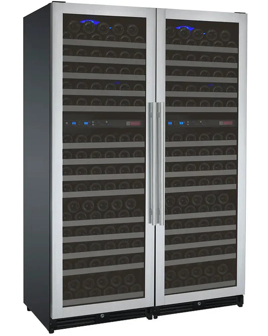 Allavino 47" Wide FlexCount II Tru-Vino Stainless Steel Side-by-Side Wine Refrigerator