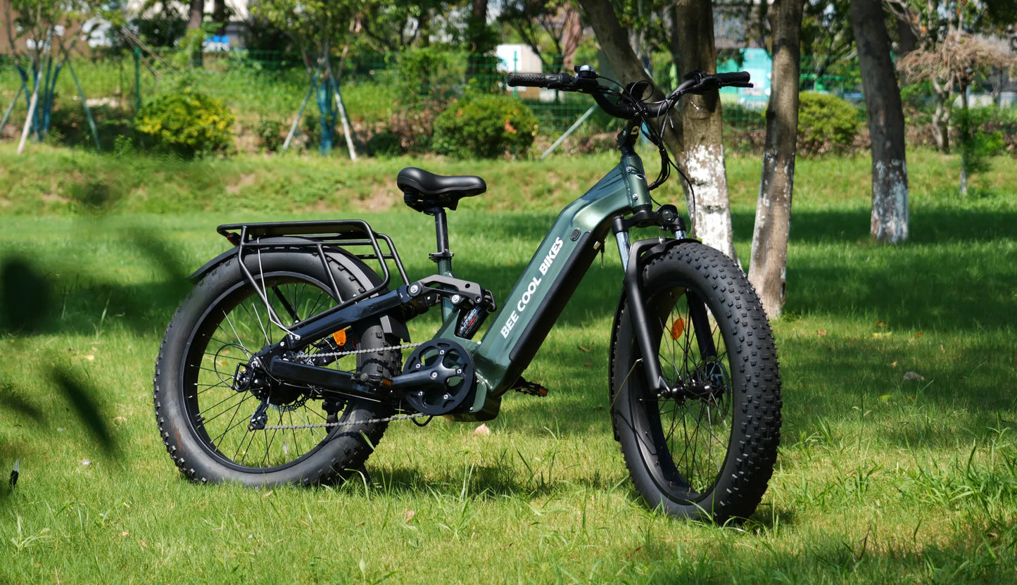 Bee Defender Step-Thru Full Suspension Step-Thru Mountain Electric Bike
