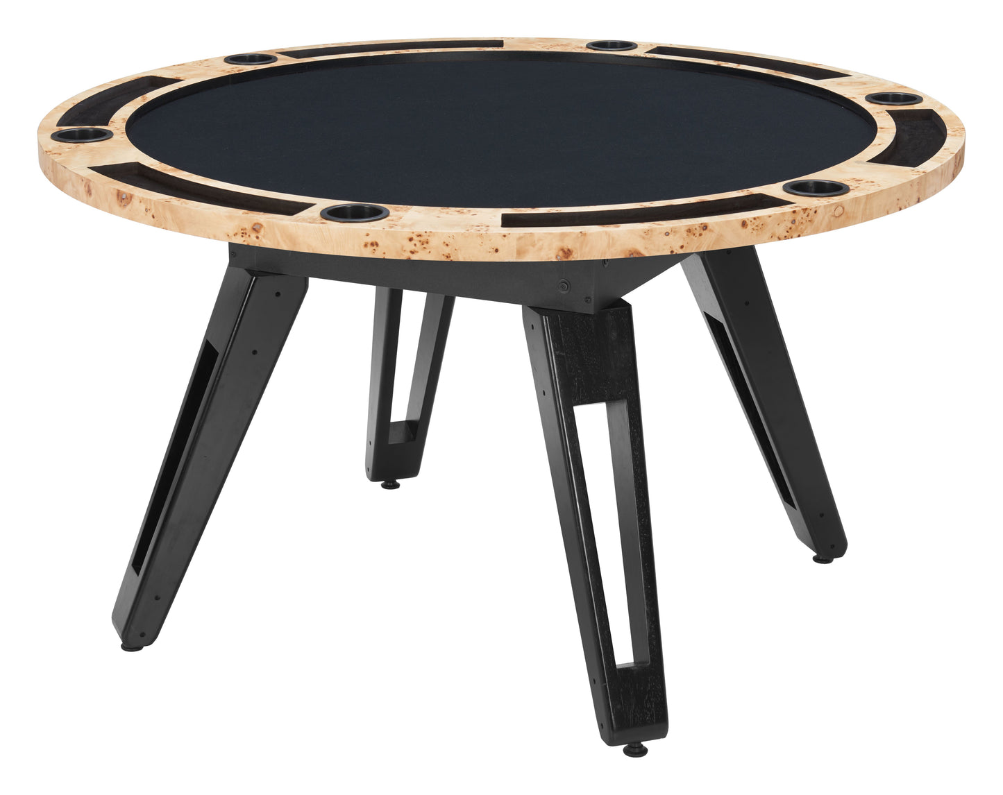 Zuo Mod Burl 2 in 1 Game Table - Poker Table and Dining Table Combo