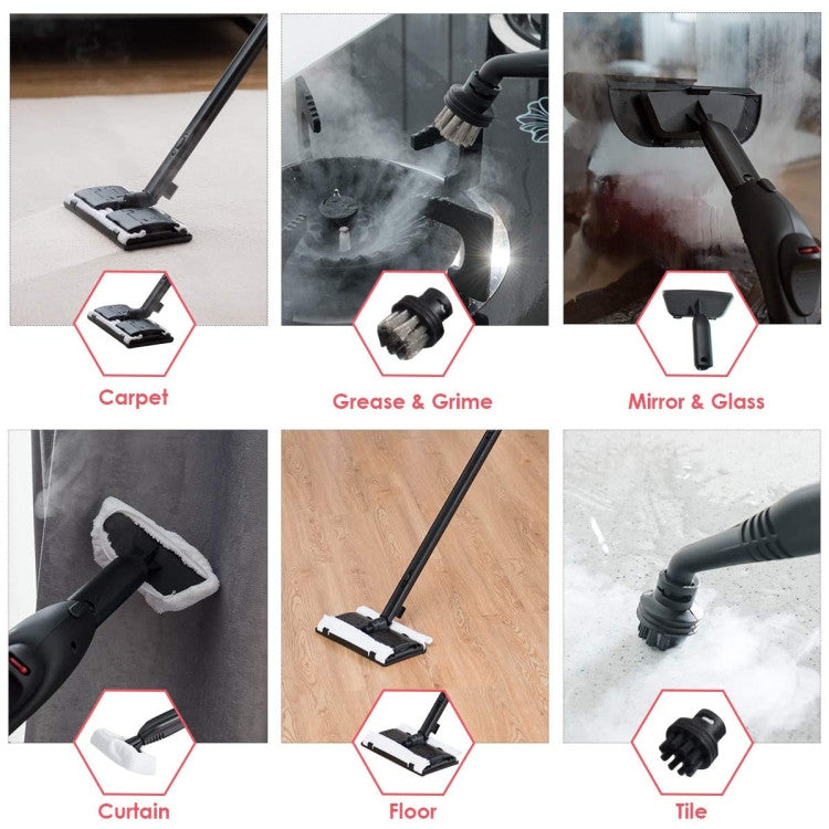 2000W Heavy-Duty Steam Mop with Handheld Unit