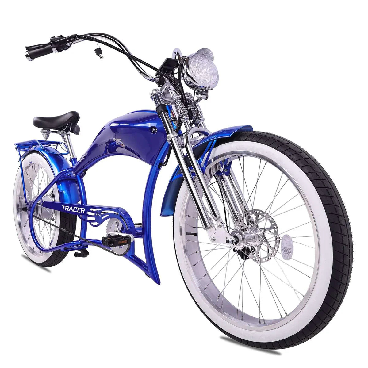 Tracer Twenty5 800W Chopper Stretch Cruiser Ebike