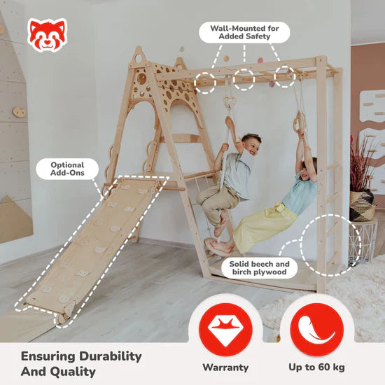Kid Climbing Structure by Wood and Hearts