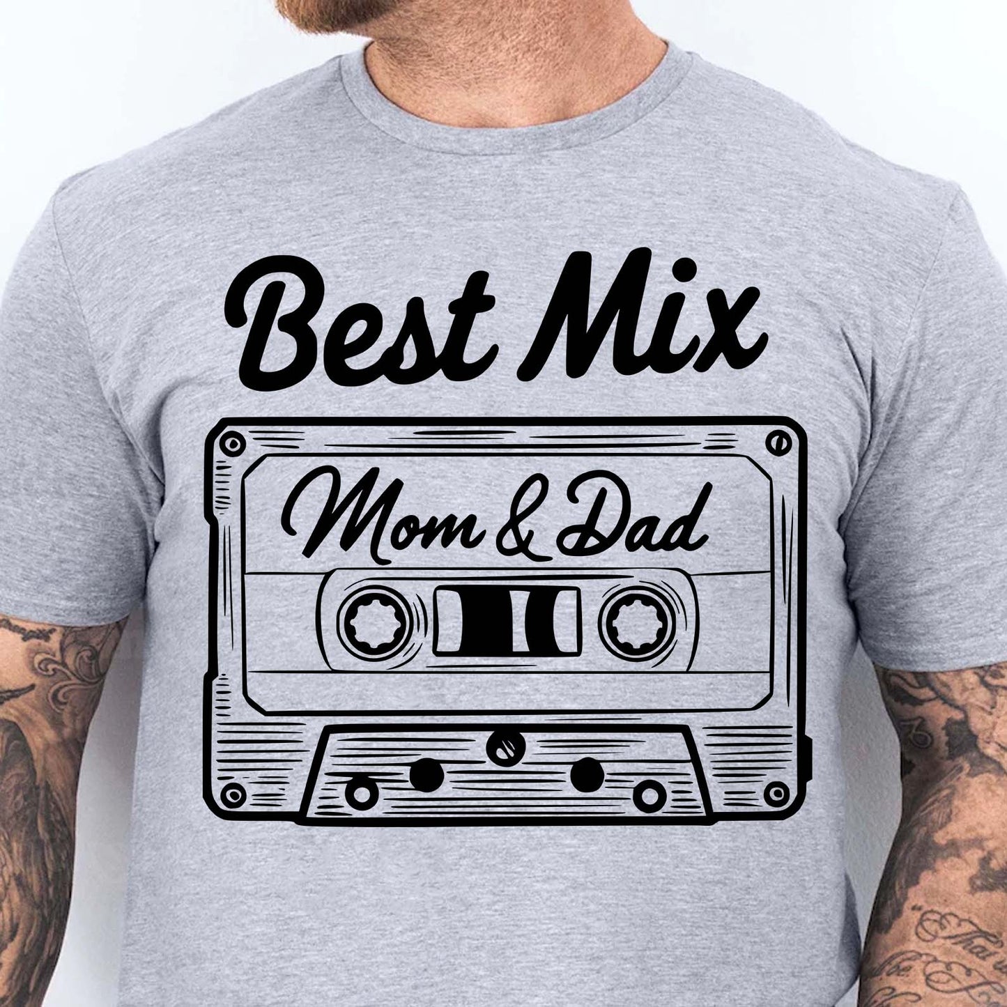 Best Mix of Mom and Dad – Funny Family T-Shirt | Funny Shirt for Parents, Family Matching Outfit |  Mother's Day, Father's Day Gift 682271
